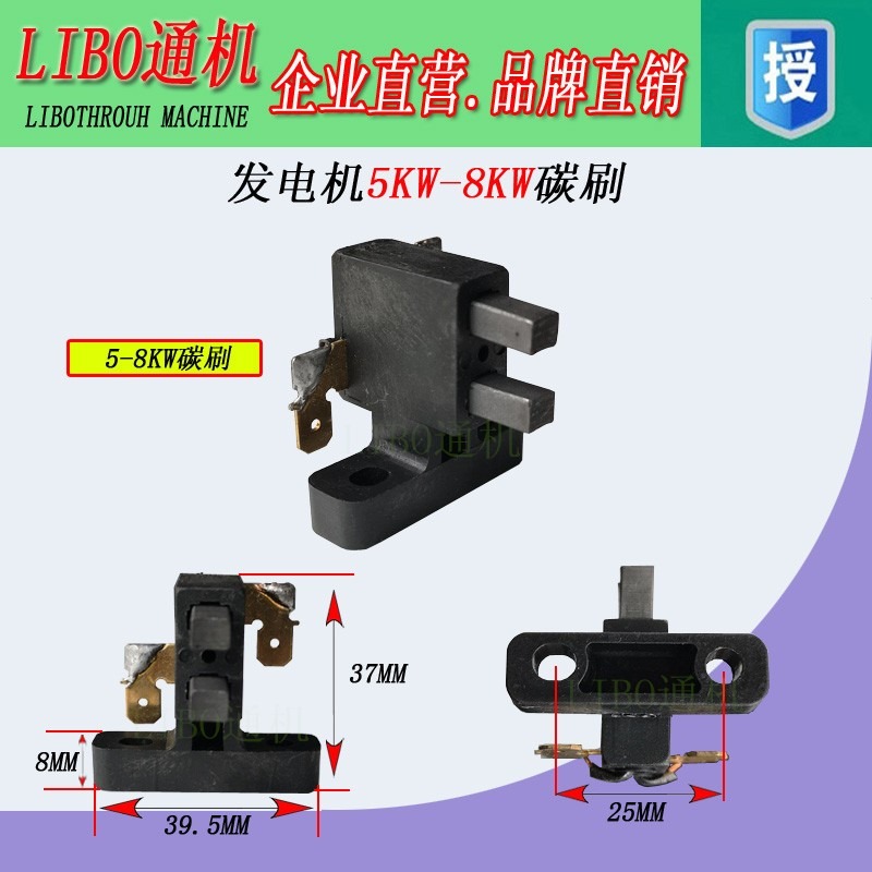 汽油發電機配件碳刷2kw/3kw 5kw/65kw/8kw電刷支架總成 碳刷-細節圖5