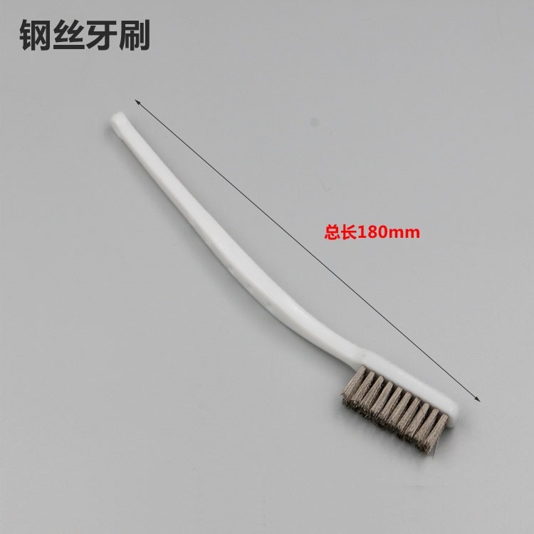 細絲鐵刷子銅絲刷除銹清潔刷拋光鋼絲刷木柄刷純銅刀刷毛刷輥清潔-細節圖7
