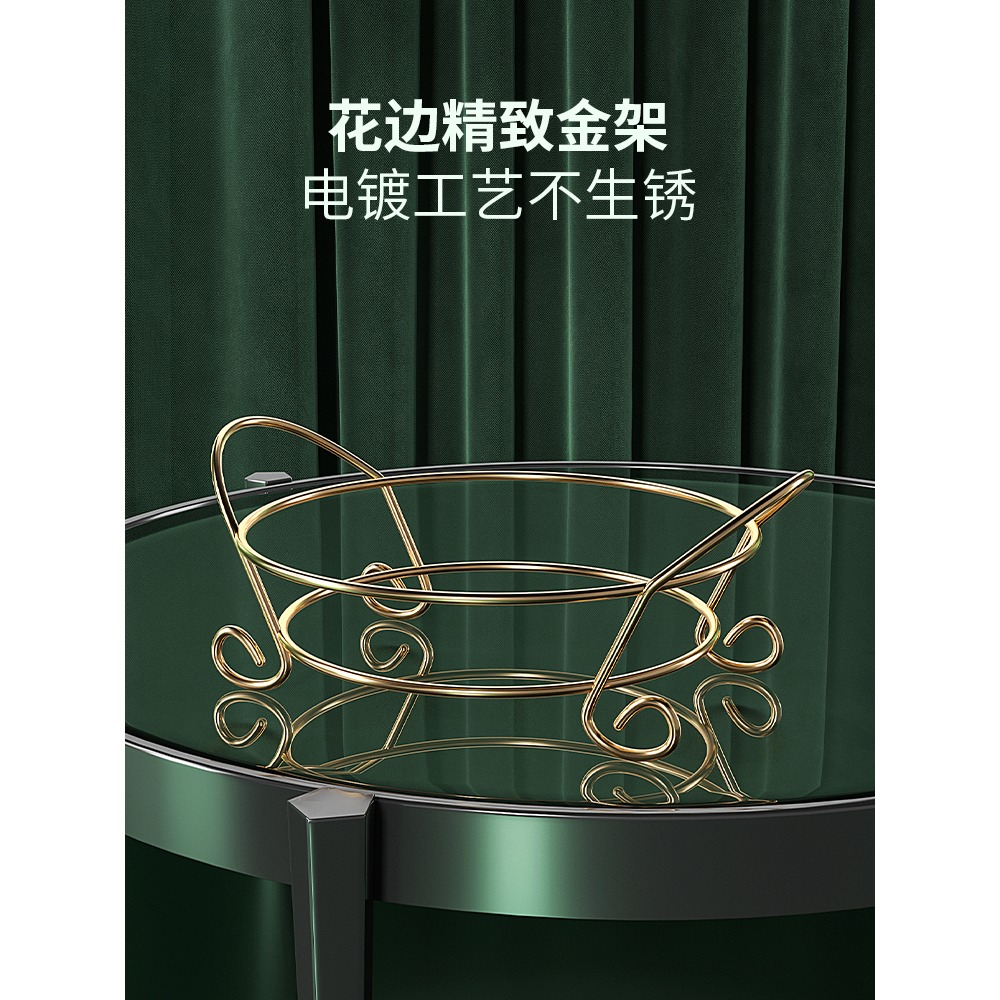 輕奢水果盤家用茶幾客廳高檔創意堅果乾果盤零食收納盒亞克力擺件-細節圖2