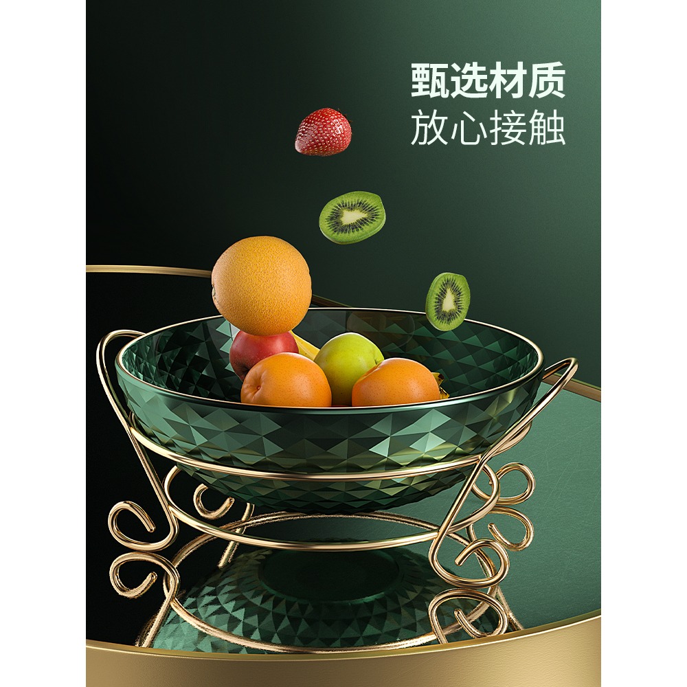 輕奢水果盤家用茶幾客廳高檔創意堅果乾果盤零食收納盒亞克力擺件-細節圖4
