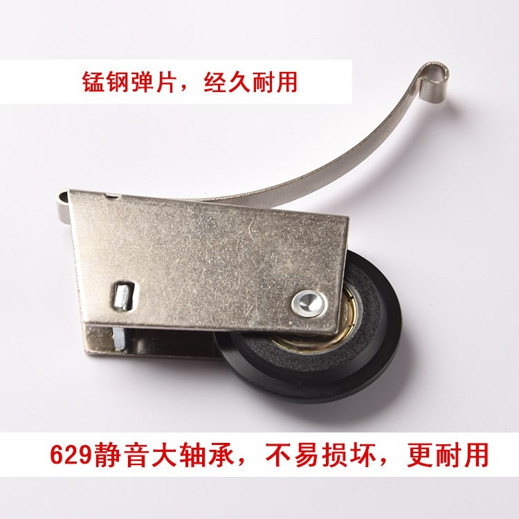 608軸承衣廚櫃移門滑輪鈦合金推拉門滾輪衛生間隔斷趟門吊輪t-細節圖2