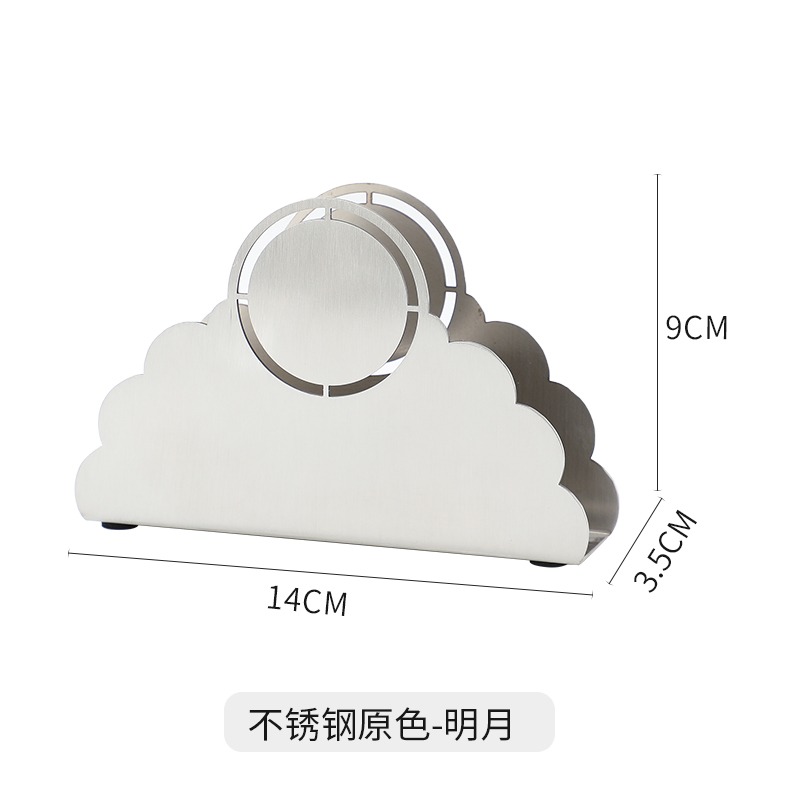 中式風立式明月金色不銹鋼紙巾架清吧酒吧餐廳酒店售樓處LOGO定製-細節圖7