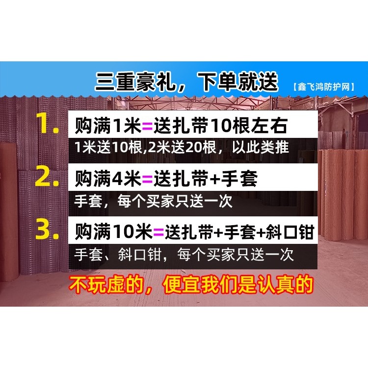 鐵絲網圍欄養殖熱鍍鋅電焊網片網格陽臺鋼絲防護欄網防鼠小孔鐵網-細節圖6