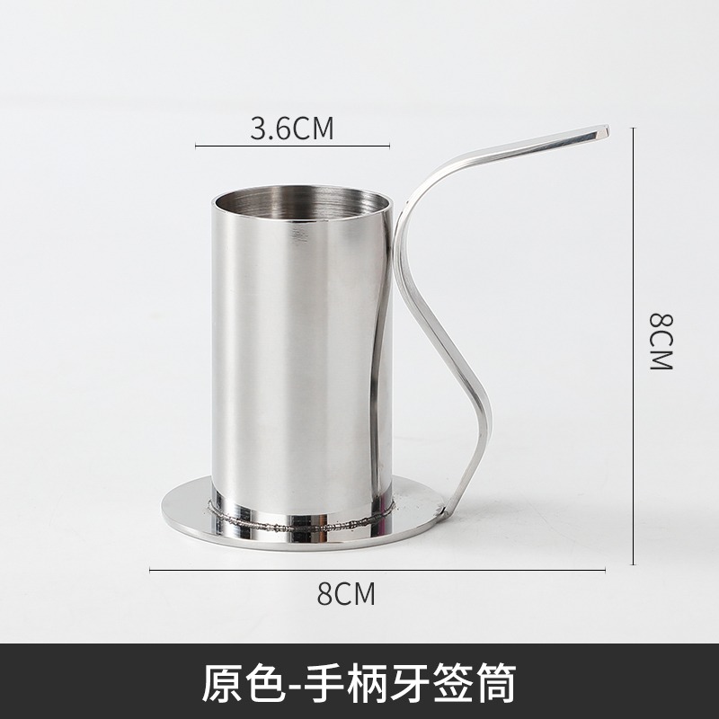 金色不銹鋼牙簽筒高檔餐廳酒店飯店定做商用牙簽盒LOGO定製印字-細節圖7