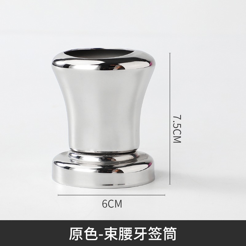 金色不銹鋼牙簽筒高檔餐廳酒店飯店定做商用牙簽盒LOGO定製印字-細節圖10