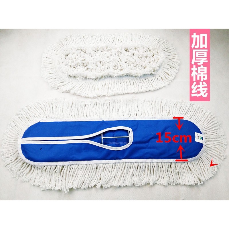 塵推套平板拖把替換布排拖罩加厚頭保潔大拖布60 80 90 100 110cm-細節圖7
