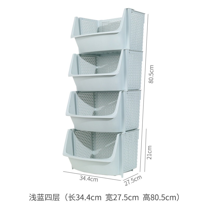 廚房蔬菜落地多層菜架子水果菜籃菜筐玩具零食收納架收納籃-細節圖10