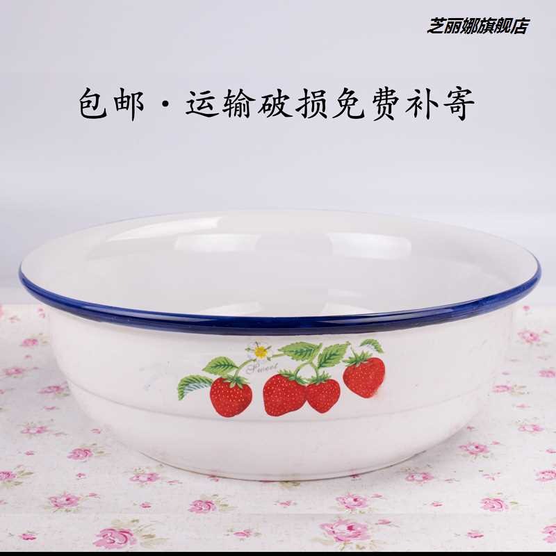 新款加厚和麪盆陶瓷家用不粘面帶蓋揉盆不沾面揉麪發老式發面盆-細節圖3