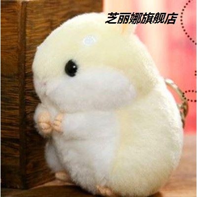 日本超萌軟體小倉鼠鑰匙扣車包包掛件小老鼠公仔毛絨玩具活動禮品-細節圖8