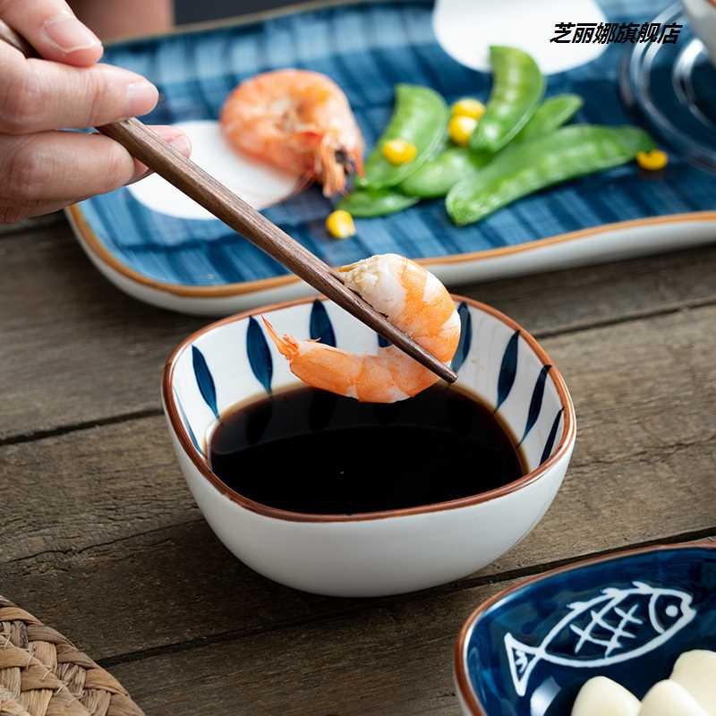 調味碟日式家用醋碟  蘸料碟醬油 調料碗小味碟子陶瓷小喫碟-細節圖2