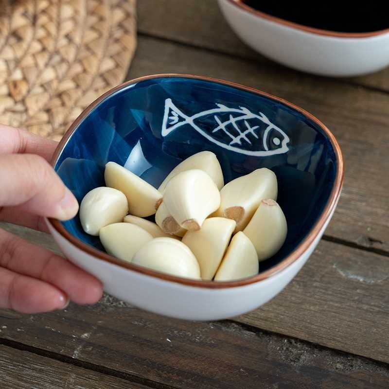 調味碟日式家用醋碟  蘸料碟醬油 調料碗小味碟子陶瓷小喫碟-細節圖3
