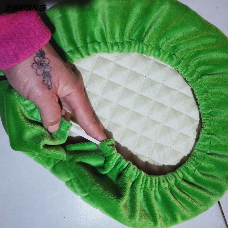 布套坐墊子圓墊食堂圓凳子上的套子轉椅圓形凳圓套罩秋冬季圓椅-細節圖2