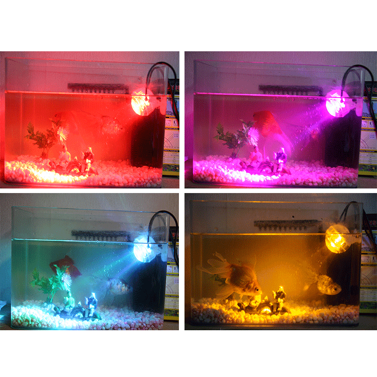 紅色紅光夜間led燈增色燈管魚缸照明燈led裝飾燈防水射燈水下-細節圖9