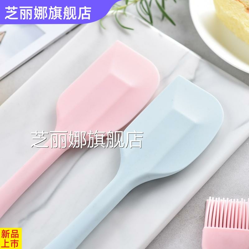 硅膠刮刀烘焙工具耐高溫一體式攪拌刮板蛋糕奶油抹刀牛軋糖鏟子-細節圖3