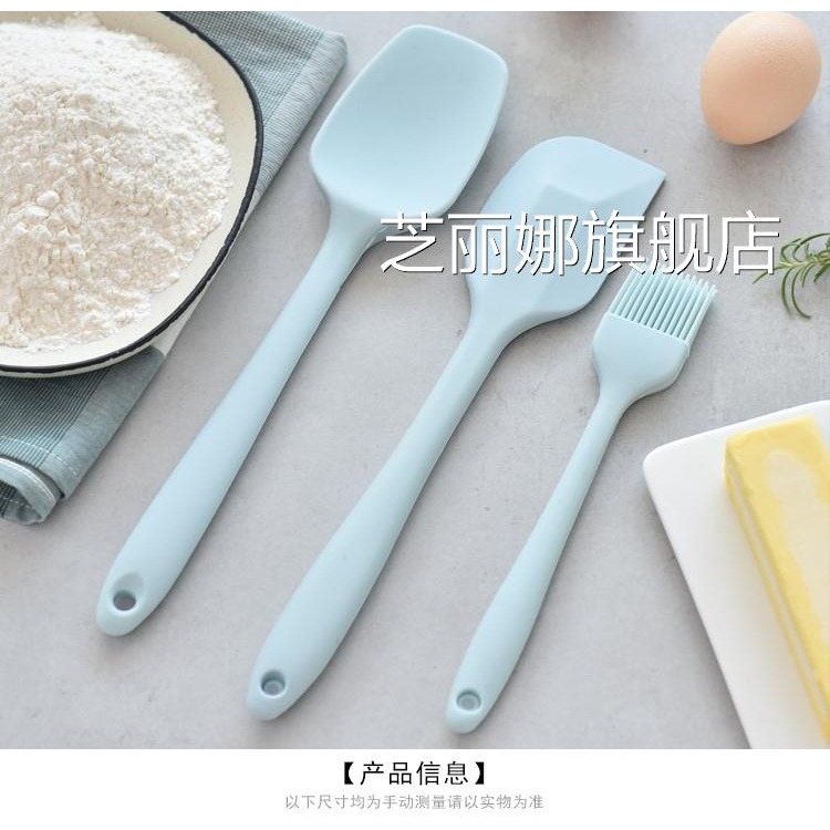 硅膠刮刀烘焙工具耐高溫一體式攪拌刮板蛋糕奶油抹刀牛軋糖鏟子-細節圖5