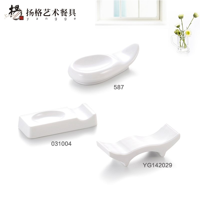 不銹鋼筷子墊筷子座酒店餐桌臺面湯勺架勺座 2合1筷墊勺託墊子-細節圖3
