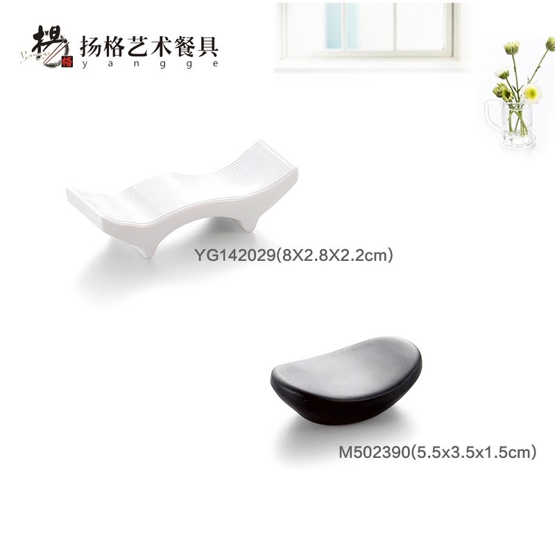 不銹鋼筷子墊筷子座酒店餐桌臺面湯勺架勺座 2合1筷墊勺託墊子-細節圖5
