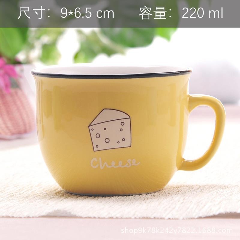 早餐杯陶瓷杯子帶蓋勺馬克杯微波爐潮流咖啡牛奶家用LOGO定製水杯-細節圖9