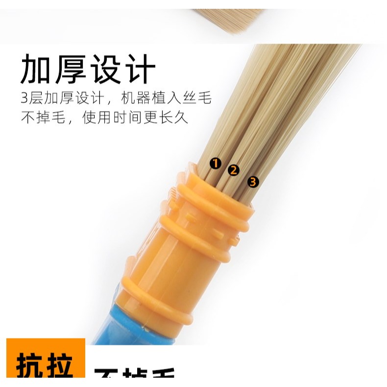 塑料毛刷油漆刷工業用硬毛軟毛小尼龍刷子清潔不掉毛油畫排刷除塵-細節圖10