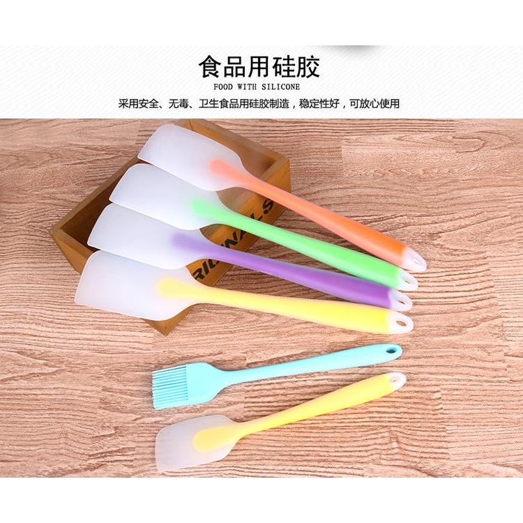 【兩個裝】烘焙工具硅膠刮刀大號一體式耐高溫奶油蛋糕油刷鏟子-細節圖7