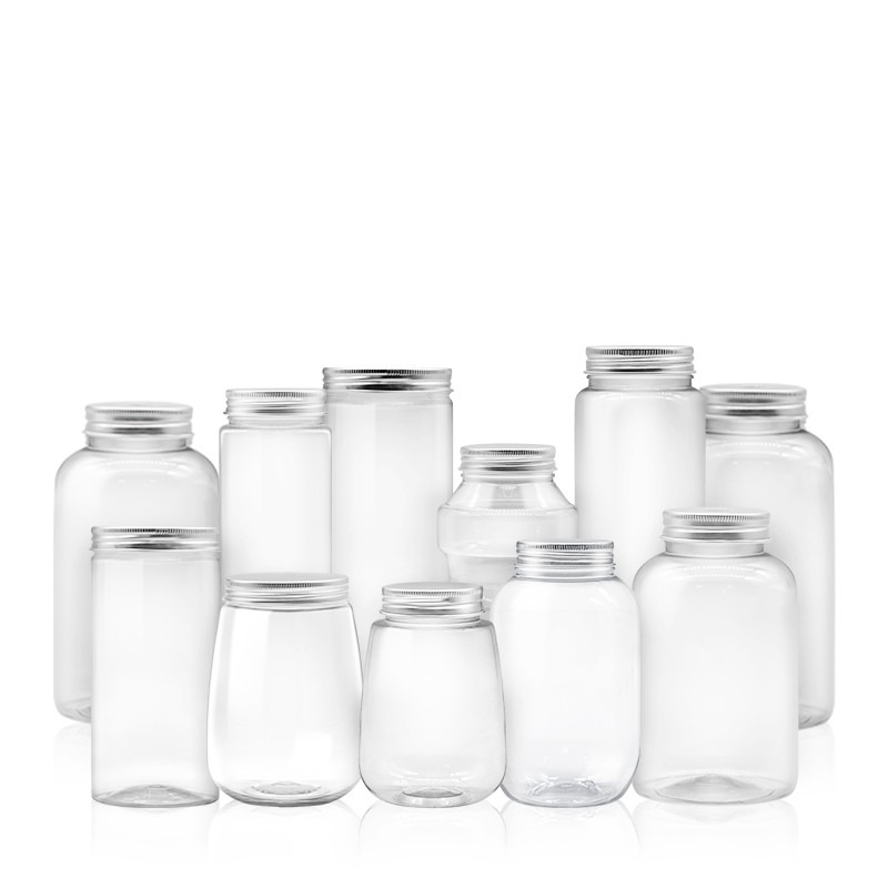 網紅pet飲料瓶外賣果汁瓶一次性奶茶瓶杯子帶蓋塑料胖胖杯500ml-細節圖5