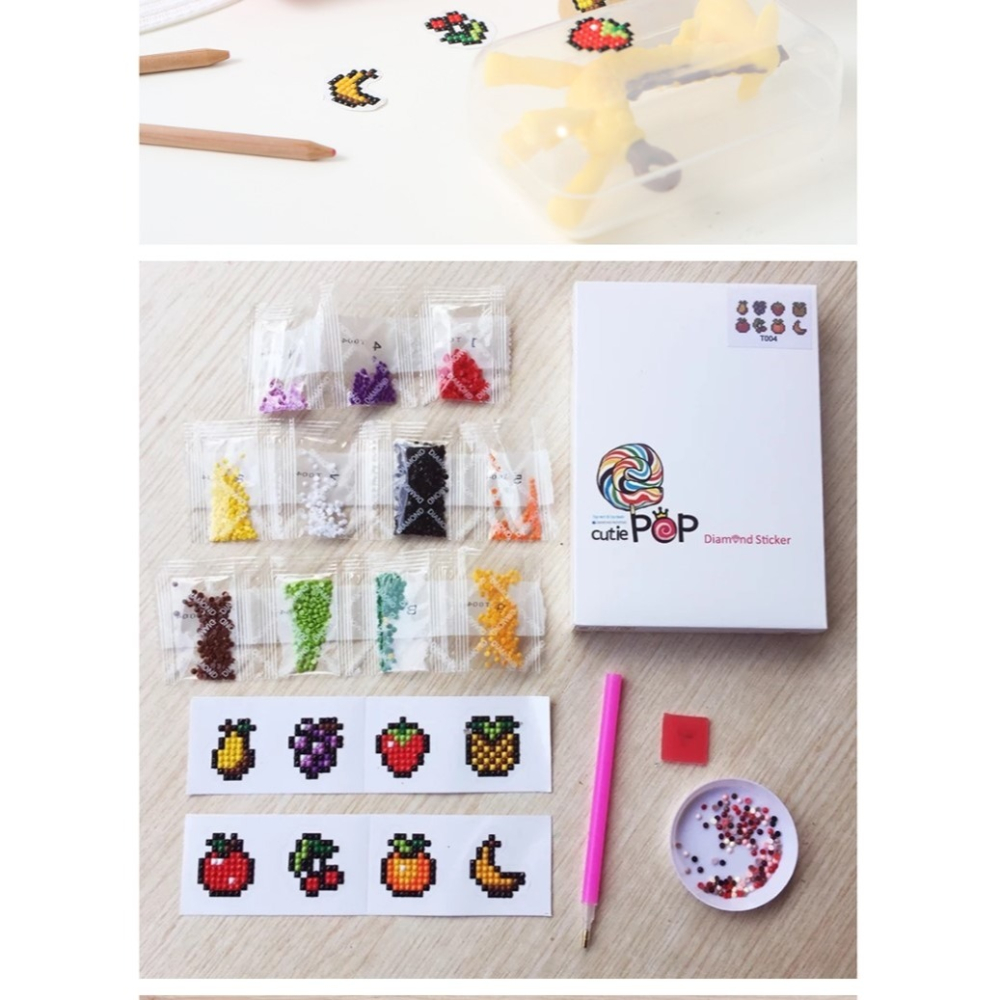 可愛兒童鉆石畫diy手工製作小學生小幅磚石貼畫點鉆畫滿鉆公主畫-細節圖9
