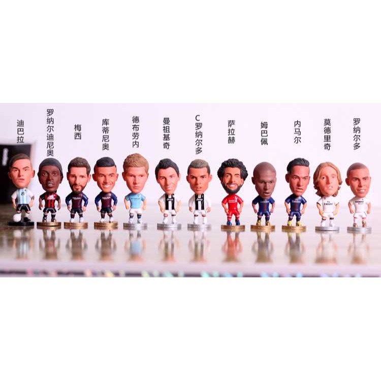 薩拉赫內馬爾手辦人偶足球c羅模型擺件公仔球星莫德里奇梅西玩偶-細節圖4