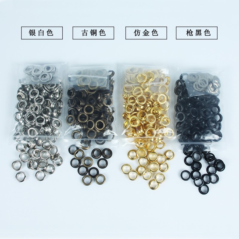 鞋帶服裝打孔氣眼安裝工具配件器眼金屬扣手工空心鉚釘雞眼扣輔-細節圖3
