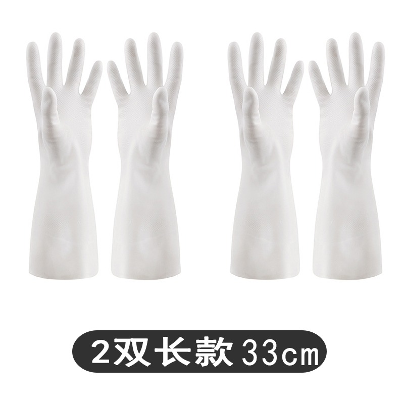 耐用型廚房洗碗手套女清潔家務丁?洗衣服橡膠乳膠皮防水刷碗神器-細節圖8