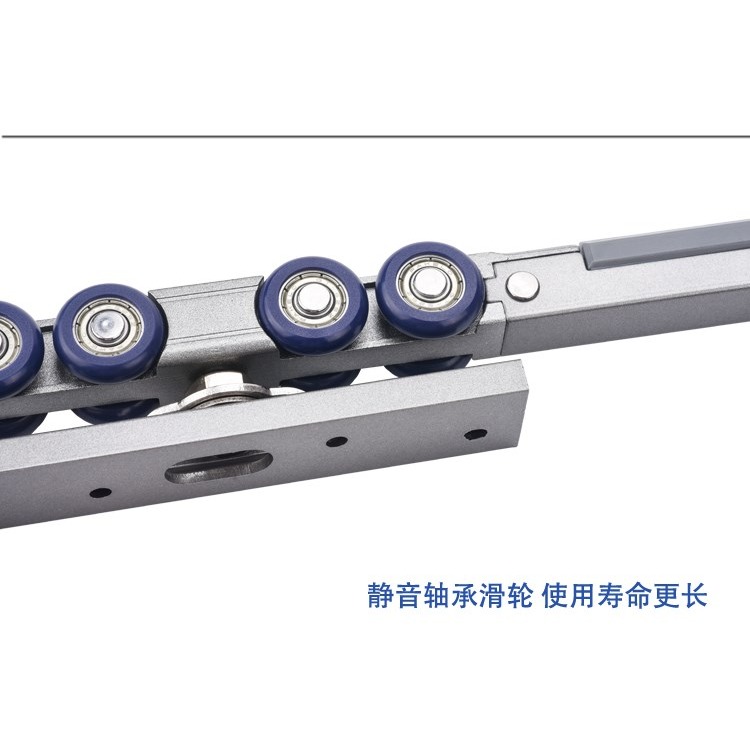 推拉移門 雙向緩沖阻尼滑輪 移門吊輪吊軌吊滑 木門緩沖阻尼軌道-細節圖9
