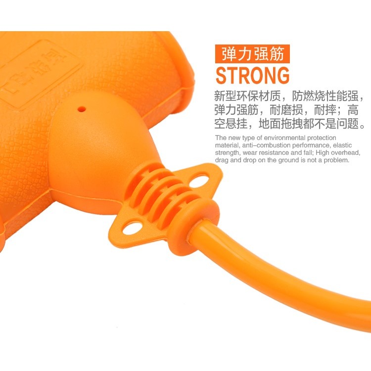 加長線插座固定插線板三插雙孔單排多功能抗拉電源工程用工地-細節圖10