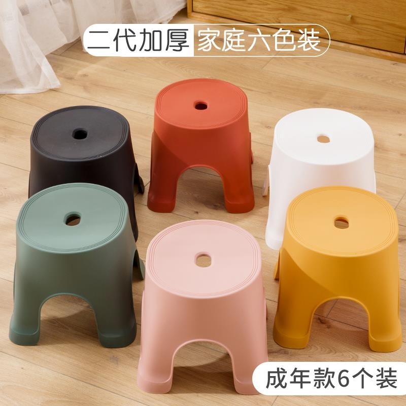 小凳子塑料凳子板凳家用兒童凳加厚卡通防滑踩腳膠凳腳踏寶寶矮凳-細節圖7