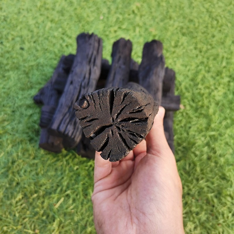 燒烤碳果木炭天然無煙家用取暖戶外燒烤炭正宗荔枝炭塊環保碳10斤-細節圖8