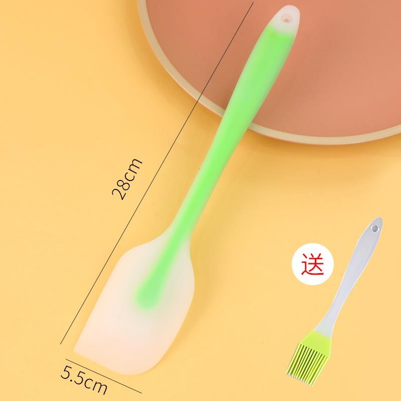 奶油刮刀 耐高溫硅膠刮刀半透明大號蛋糕抹刀 烘焙工具家用攪拌刀-細節圖10
