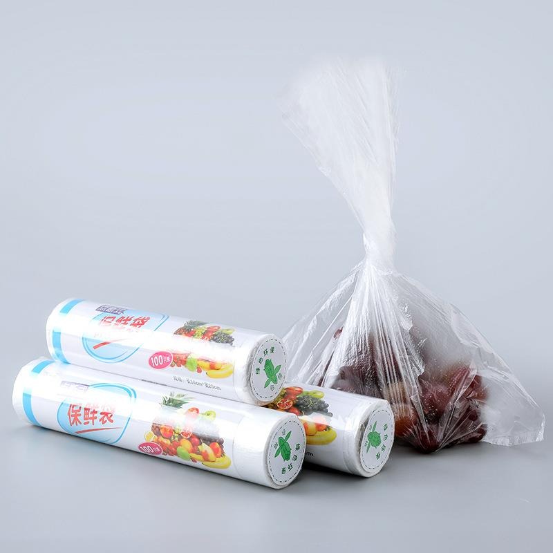保鮮袋家用經濟裝冰箱背心式食品袋塑料包裝袋大號小號加厚連卷袋-細節圖4
