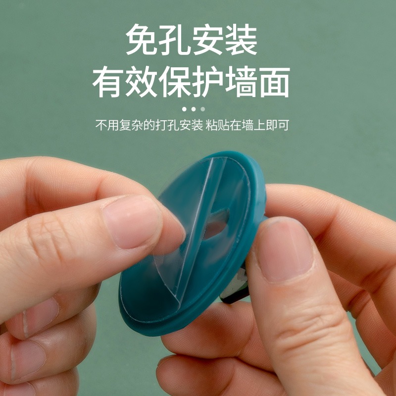 輕奢掛鉤強力承重無痕粘膠門後墻上掛衣服衛生間免打孔粘鉤壁掛-細節圖2