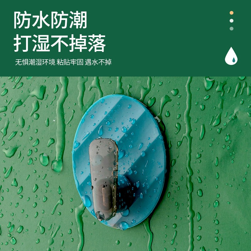 輕奢掛鉤強力承重無痕粘膠門後墻上掛衣服衛生間免打孔粘鉤壁掛-細節圖3