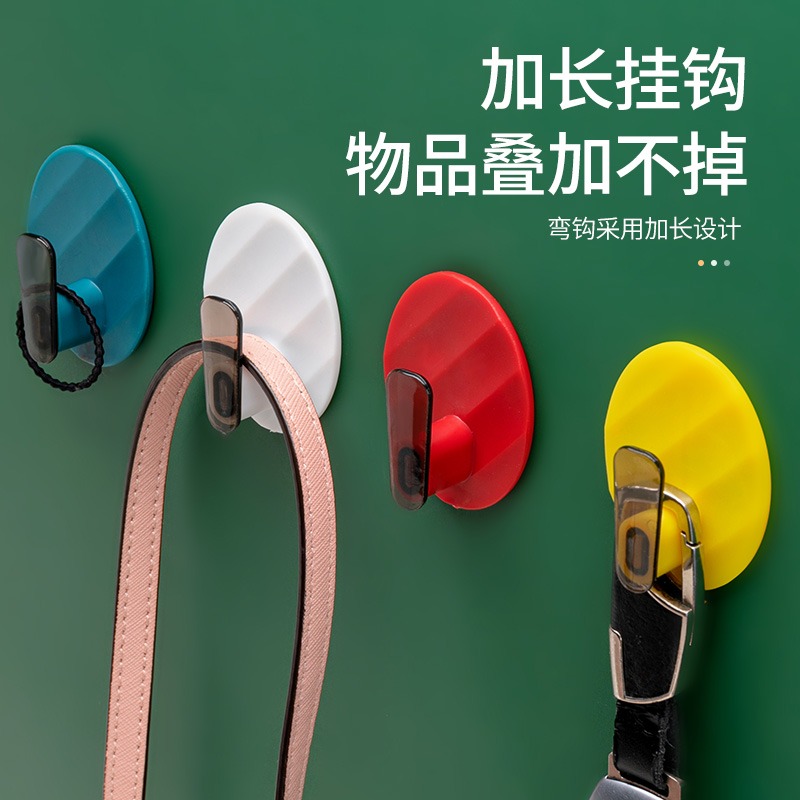 輕奢掛鉤強力承重無痕粘膠門後墻上掛衣服衛生間免打孔粘鉤壁掛-細節圖4