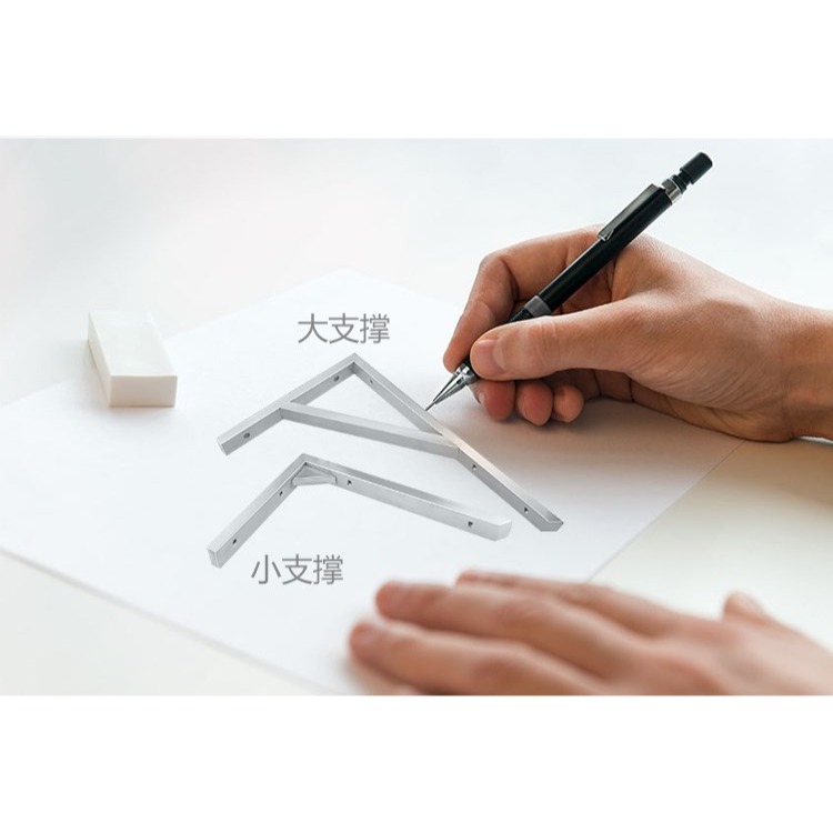 承重加厚三角架支架托架大理石洗手臺盆巖板臺面支撐固定架書桌架-細節圖8
