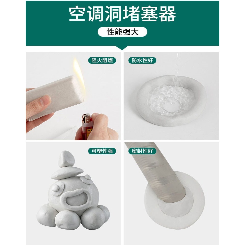 空調孔裝飾蓋空調洞堵塞器泥堵孔口堵蓋補空調管裝飾遮擋管子-細節圖10