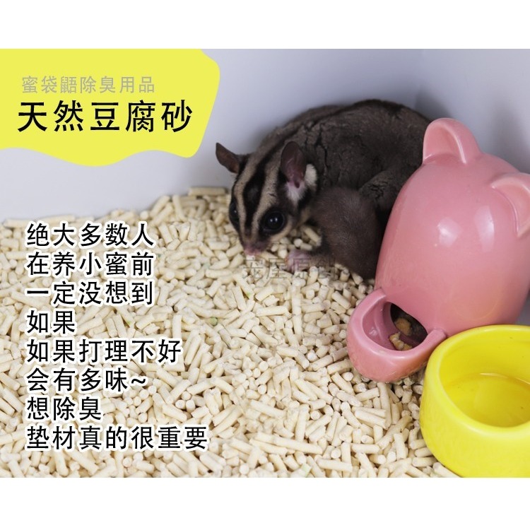 松鼠刺蝟龍貓飛鼠蜜袋鼯養殖箱籠子除臭祛味用品墊材豆腐砂貓砂-細節圖7