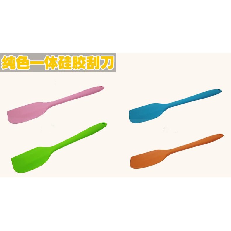 烘焙工具 大號蛋糕一體式硅膠刮刀 奶油抹刀 牛軋糖攪拌鏟刀油刷-細節圖9