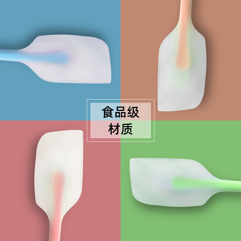一體式硅膠刮刀大號耐高溫奶油抹刀蛋糕攪拌鏟刀子烘焙工具刮板-細節圖2