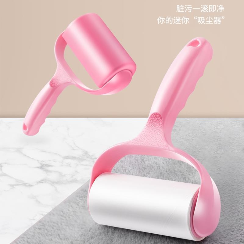 粘毛器家用衣服衣物可撕式滾筒粘塵紙滾刷去除黏替換卷紙沾毛-細節圖4