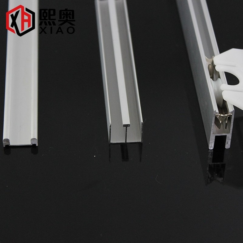 8mm7玻璃推拉門軌道滑道槽滑軌移門趟門雙槽滑輪展櫃門配件-細節圖5