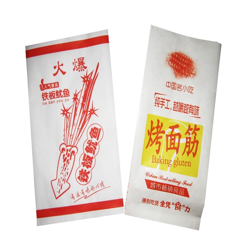 。鐵板魷魚外賣油炸羊肉串烤麪筋燒烤打包裝食品防油紙袋子-細節圖5