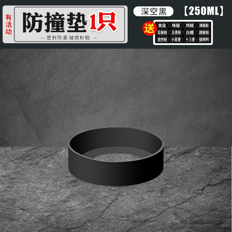 調味罐勺蓋一體密封防潮廚房玻璃油壺瓶子鹽味精調料盒套裝組合裝-細節圖10
