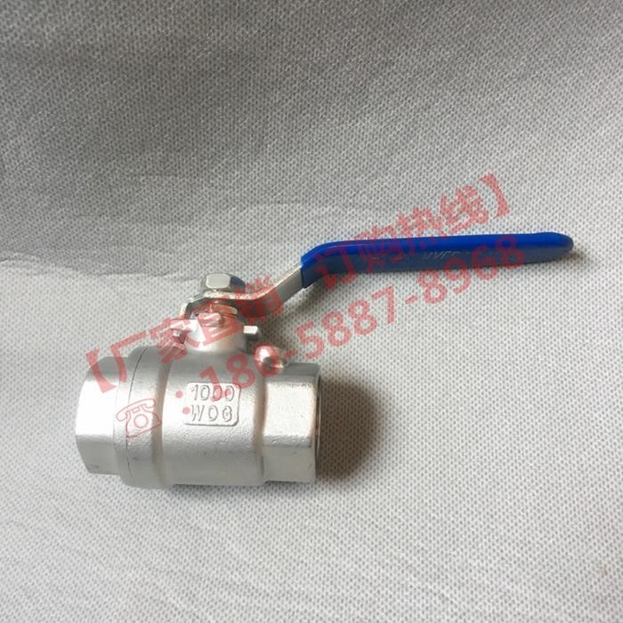 316不銹鋼球閥q11f16p兩片式內螺紋絲扣全通徑耐高溫閥門4分-細節圖2