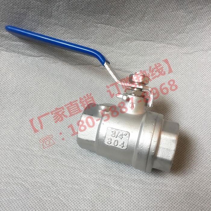 316不銹鋼球閥q11f16p兩片式內螺紋絲扣全通徑耐高溫閥門4分-細節圖3