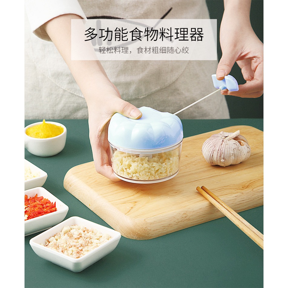 迷你壓蒜搗蒜泥神器手動蒜泥器蒜末粉碎器家用蒜蓉攪碎機拉蒜神器-細節圖6